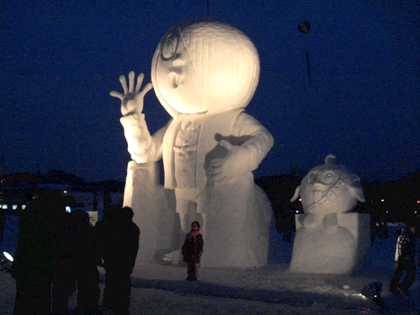 雪花祭ライトアップ
