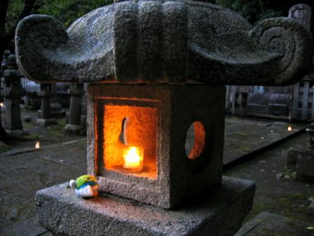 ローソクを奉納するトリピー