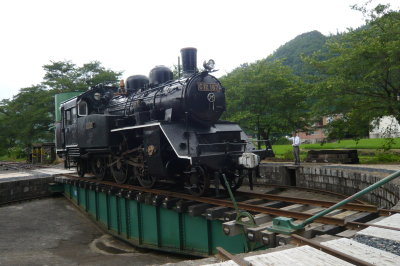 若桜鉄道若桜駅(手動式転車台)