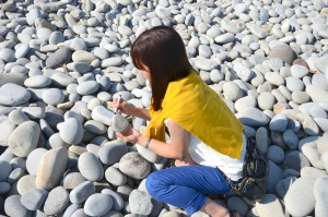 鳴り石の浜