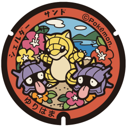 観光案内所前の道路挟んで向かいの歩道