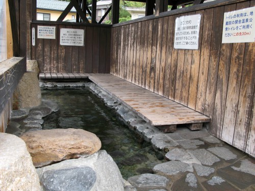 関金温泉の足湯